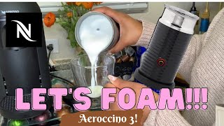 How To Foam Milk With Aeroccino 3 Make Coffee With Foam Tips amp Tricks  Easy Foamed Latte Recipe [upl. by Legnalos653]