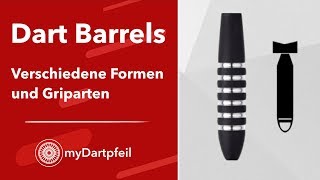 Formen und Griparten von Dart Barrels  myDartpfeil [upl. by Kcirdor]