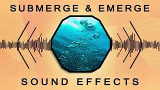 Water Submerge amp Emerge  Free Sound Effect [upl. by Eillim]