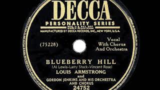 1949 HITS ARCHIVE Blueberry Hill  Louis Armstrong amp Gordon Jenkins [upl. by Acinimod]