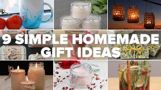 9 Simple Homemade Gift Ideas [upl. by Deerc]