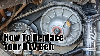 How To Replace a UTV Belt [upl. by Ariaic]