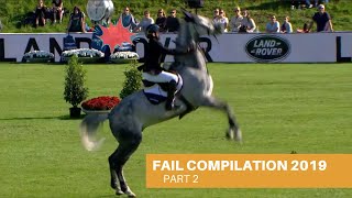 Show Jumping  Fails amp Falls Compilation 2019 Part 2 [upl. by Anselme]