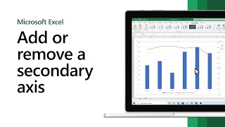 How to add or remove a secondary axis in Microsoft Excel [upl. by Nodnarbal]