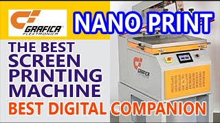 NANO PRINT BEST SCREEN PRINTING MACHINE DIGITAL PRESS COMPANION by Grafica Flextronica from India [upl. by Rimidalv]