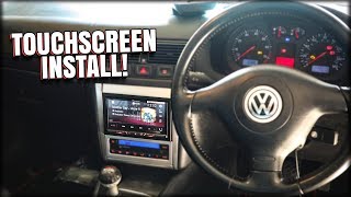 DOUBLE DIN RADIO INSTALL ON A MK4 GOLF [upl. by Tobit]