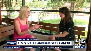 Kyrsten Sinema talks about Arizona Senate race [upl. by Killoran]