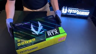 ZOTAC GAMING GeForce RTX 3090 Trinity Quick Unboxing [upl. by Etselec489]