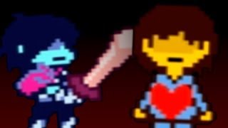 KRIS Vs FRISK  Undertale Deltarune Fangame [upl. by Lemmie414]