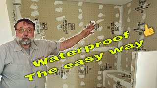 Shower waterproofing step by step [upl. by Sutphin]