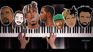 Top 10 Most Beautiful Hip Hop Piano Pieces Vol 1 [upl. by Nedda]