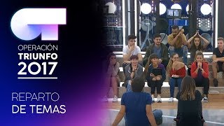 REPARTO DE TEMAS PARA LA GALA 2  OT 2017 [upl. by Ashling]