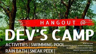 Devs Camp amp Resort  NrBaroda  Activities  Swimming Pool  Rain Dance  Sneak Peek [upl. by Lilithe]