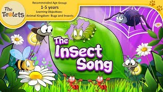 The Insect Song for Preschoolers I Bug Songs I Nursery Rhymes and Kids Songs I The Teolets [upl. by Kcirrem]