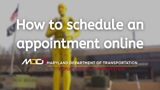 How to Schedule an Appointment at MDOT MVA Walkthrough [upl. by Yenittirb983]