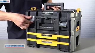 DEWALT TSTAK COMBINATION TOOLS amp FIXINGS STORAGE SET Screwfix [upl. by Nayve]