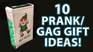 10 TOP LAST MINUTE Holiday Gag Gifts DIY Stocking Stuffers [upl. by Ruel]