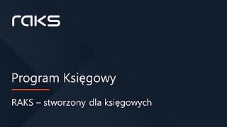 Program Księgowy RAKS  Pełna Księgowość [upl. by Niple]