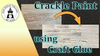 HowTo Crackle Paint Effect using Craft Glue and Latex Paint Old Paint Effect Halloween DIY ENG [upl. by Akiner922]