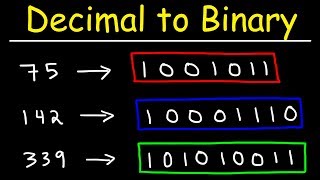 How To Convert Decimal to Binary [upl. by Atnek]