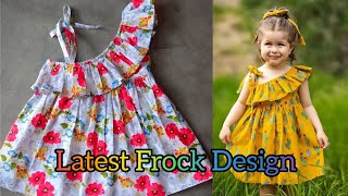 Baby Frock Cutting and StitchingOne StrapOne Shoulder Baby Frock Cutting and Stitching for 1 year [upl. by Sucirdor]