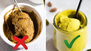 2 SECRETS to bright green PISTACHIO PASTE from scratch [upl. by Soilisav]