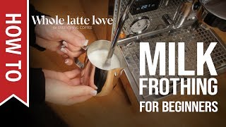 How To Milk Frothing for Beginners 5 Tips [upl. by Camroc]