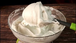 Condensed Milk Whipped Cream Recipe  How To Make Whipped Cream IcingFrosting Easily At Home [upl. by Griz]