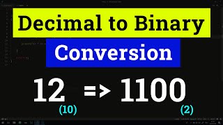 How to Convert a Decimal Number to its Binary Equivalent [upl. by Landau]