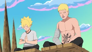 Naruto Teaches Boruto Sage Mode  Boruto Episode Fan Animation [upl. by Anesuza612]