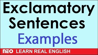 Exclamations  Exclamatory sentences in English [upl. by Nadabb]