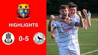 Caerleon 05 Cwmbrân Town  Gwent FA Senior cup  Quarter final highlights [upl. by Niuqauj]