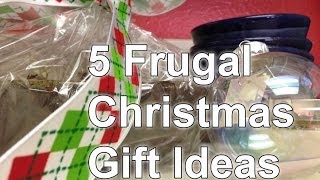 5 Inexpensive Christmas Gift Ideas  Frugal Living [upl. by Ahsiemaj]