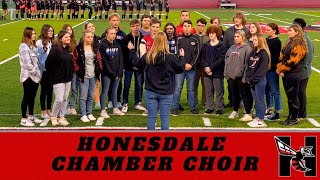 HHS  2023 Honesdale Chamber Choir Performance National Anthem [upl. by Anrat]