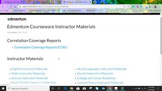 Teacher Instructor Materials Answer Keys Edmentum [upl. by Gasser]