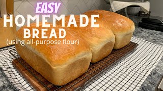 HOW TO MAKE BREAD  STEP BY STEP INSTRUCTIONS  USING ALLPURPOSE FLOUR [upl. by Feetal826]