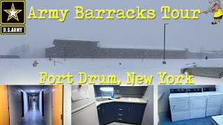 US Army Barracks Tour  Fort Drum NY 2019 [upl. by Nnauol]