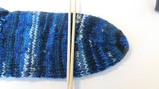 Socken stricken Tutorial  Teil 5  Die Sockenspitze [upl. by Iahs]