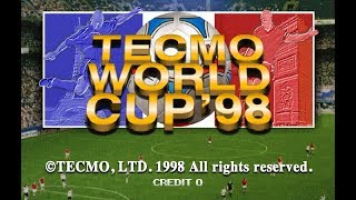 Tecmo World Cup 98  Arcade Mame Gameplay [upl. by Niltiac]