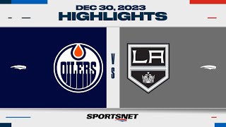 NHL Highlights  Oilers vs Kings  December 30 2023 [upl. by Cruz]