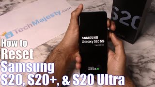 How to Reset Samsung Galaxy S20 S20 amp S20 Ultra 5G  Hard Reset amp Soft Reset Factory Settings [upl. by Ainotal]