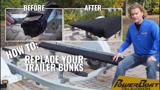 How to Restore and Replace Your Trailer Bunks  PowerBoat TV DIY [upl. by Charis901]