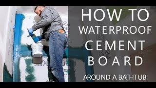 How to Waterproof Cement Board [upl. by Chaney310]