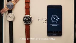 How to connect your Kronaby watch using Android [upl. by Yerrok]