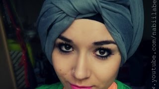 Turban Tutorial l Front Knot wrap Hijab [upl. by Akeinahs]