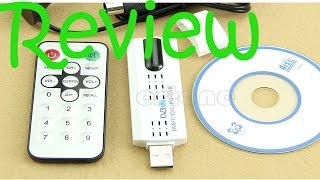 Review  Digital HDTV Stick Tuner Receiver  FM  USB Dongle DVBT2  DVBT  DVBC [upl. by Kenyon]