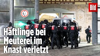 Gefängnismeuterei Polizei stürmt Knast in Thüringen  JVA Untermaßfeld [upl. by Pope925]