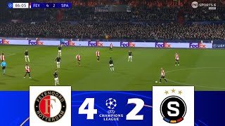 Feyenoord vs Sparta Praha 42  UEFA Champions League 202425  Match Highlights [upl. by Aidnyl]