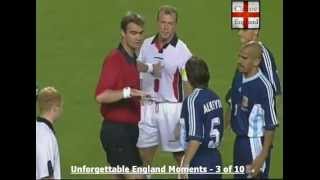 Beckham Red Card v Argentina 1998 [upl. by Cherye]