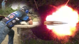 50 CAL ARMOR PIERCING INCENDIARY ROUNDS SLOW MO [upl. by Gayel934]